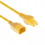 Cabo de alimentação ACT C14 - C15 amarelo 0,6 m