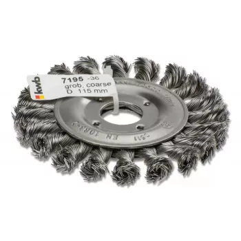 KWB 719536 AGGRESSO-FLEX escova circular de arame, arame entrançado de aço HSS, para rebarbadoras