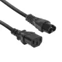 Cabo de alimentação ACT C6 - C13 preto 0,2 m 250 V 2,5 A