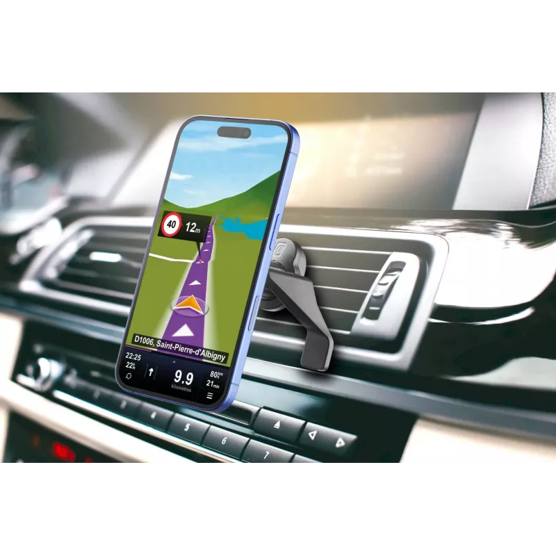 Cellularline Touch Mag Air Vents suporte magnético para automóvel para smartphones para sistema MagSafe