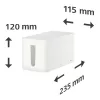 Hama Caixa de cabos mini para secretária/chão branco