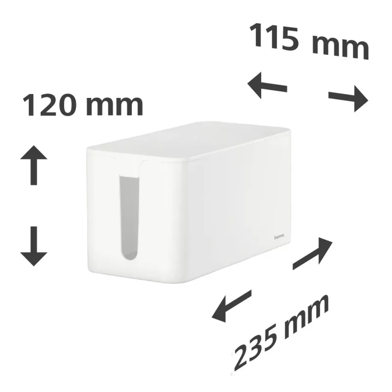 Hama Caixa de cabos mini para secretária/chão branco
