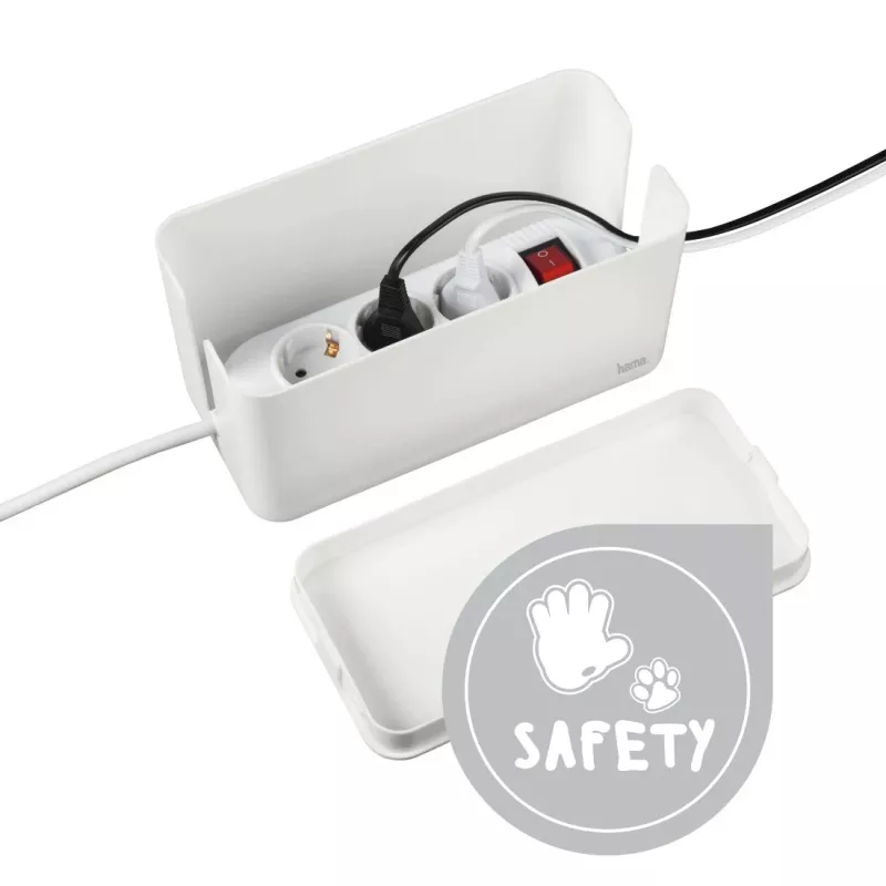 Hama Caixa de cabos mini para secretária/chão branco