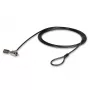 Cabo de segurança para portátil Lindy, 2 m, chave, plástico, policloreto de vinilo (PVC), aço, preto