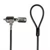 Cabo de segurança para portátil Lindy, 2 m, chave, plástico, policloreto de vinilo (PVC), aço, preto
