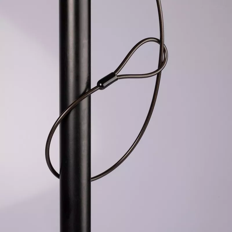 Cabo de segurança para portátil Lindy, 2 m, chave, plástico, policloreto de vinilo (PVC), aço, preto