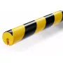 Proteção de canto de parede Durable 1126130 arredondada poliuretano preto amarelo 1000 mm