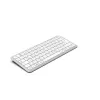 Hama WK-500 teclado multidispositivo, compacto, sem fios RF + Bluetooth, QWERTZ alemão, branco