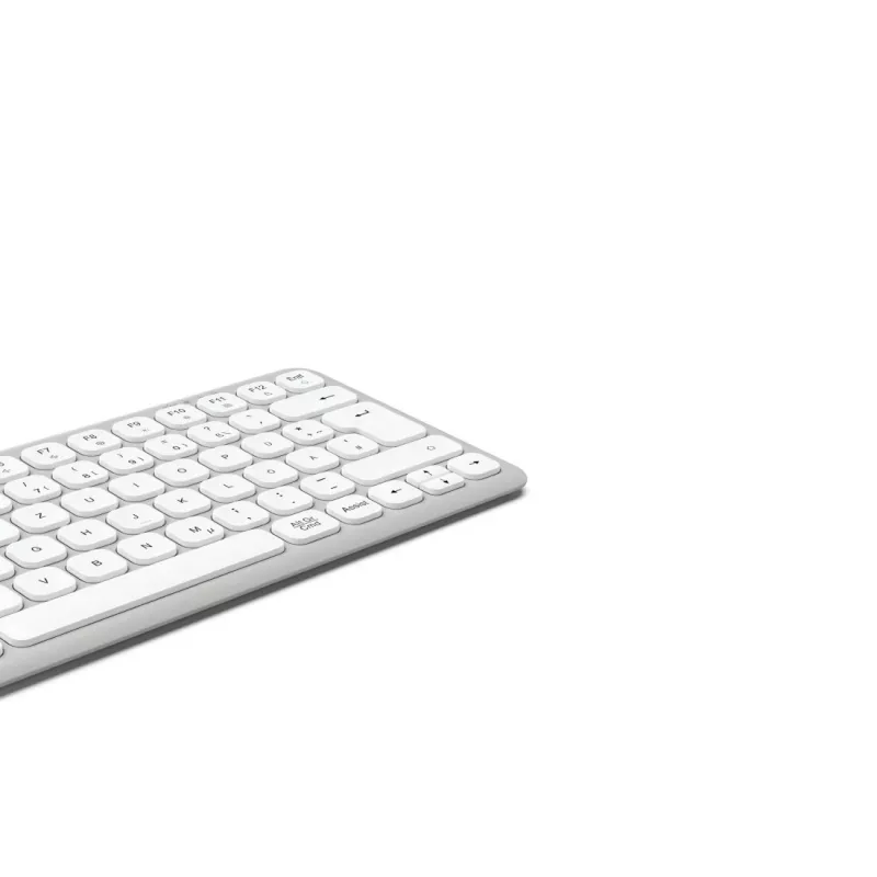 Hama WK-500 teclado multidispositivo, compacto, sem fios RF + Bluetooth, QWERTZ alemão, branco