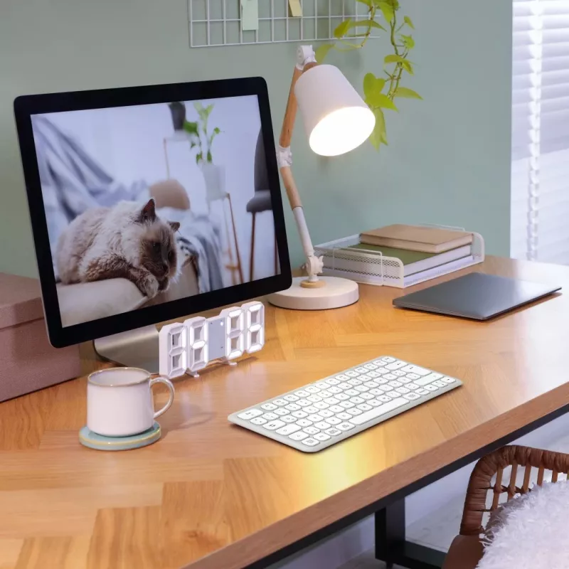 Hama WK-500 teclado multidispositivo, compacto, sem fios RF + Bluetooth, QWERTZ alemão, branco