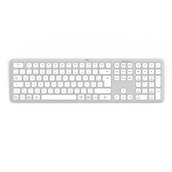 Hama WK-550 Teclado Home/Office RF Wireless + Bluetooth QWERTZ Alemão cinzento, branco