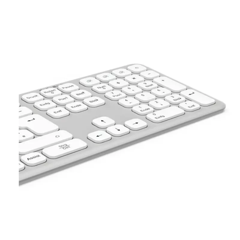 Hama WK-550 Teclado Home/Office RF Wireless + Bluetooth QWERTZ Alemão cinzento, branco