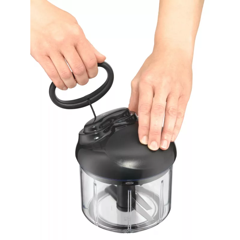 WMF Gourmet 18.7678.6040 picadora manual preto, transparente