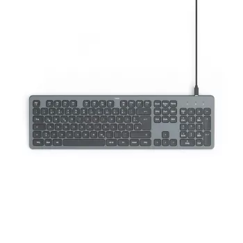 Hama CK-400 Teclado Home/Office USB QWERTZ Alemão preto, cinzento-escuro