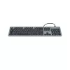 Hama CK-400 Teclado Home/Office USB QWERTZ Alemão preto, cinzento-escuro