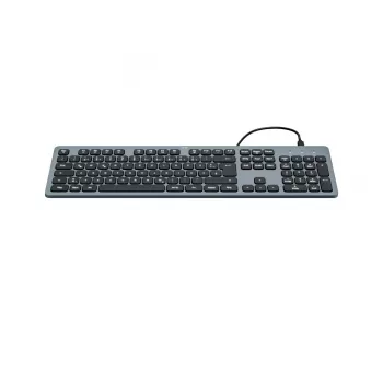 Hama CK-400 Teclado Home/Office USB QWERTZ Alemão preto, cinzento-escuro