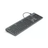 Hama CK-400 Teclado Home/Office USB QWERTZ Alemão preto, cinzento-escuro