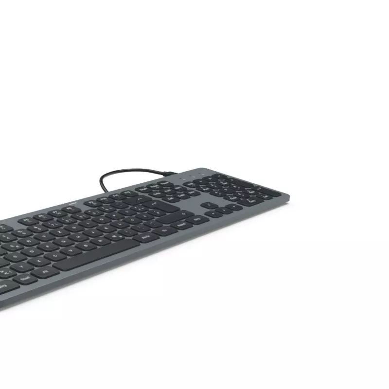 Hama CK-400 Teclado Home/Office USB QWERTZ Alemão preto, cinzento-escuro