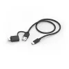 Hama CK-400 Teclado Home/Office USB QWERTZ Alemão preto, cinzento-escuro