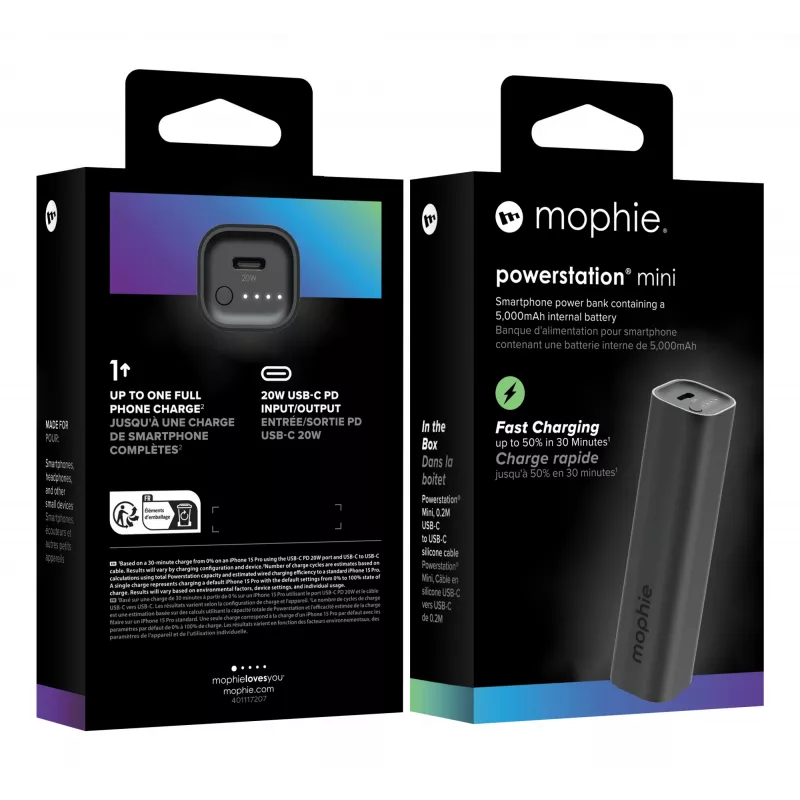 mophie Powerstation Mini 5000 mAh preto