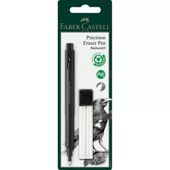 Borracha Faber-Castell Precision Pen borracha plástico preta, 1 unid.