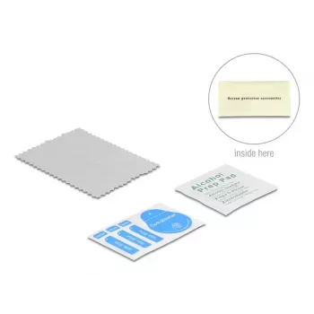 Película de proteção de ecrã Privacy Glass DELOCK para iPhone 17 — vidro temperado, anti-espião 4 vias, resistente a impactos e riscos, preta