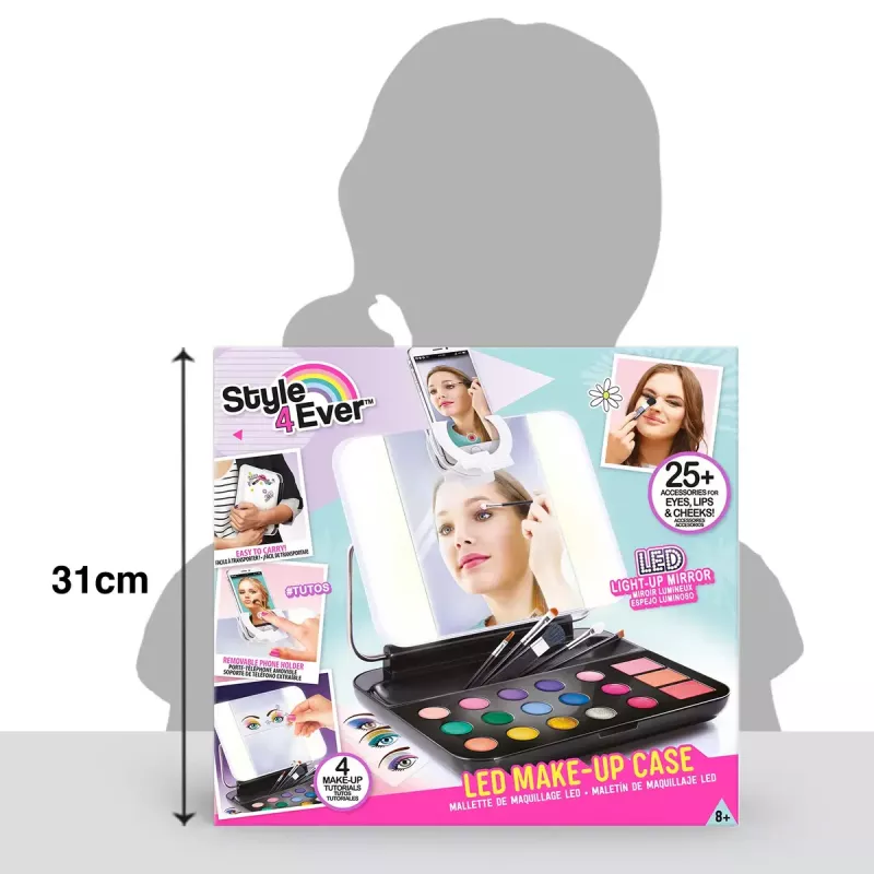 Conjunto de maquilhagem Canal Toys STYLE 4 EVER com iluminação LED