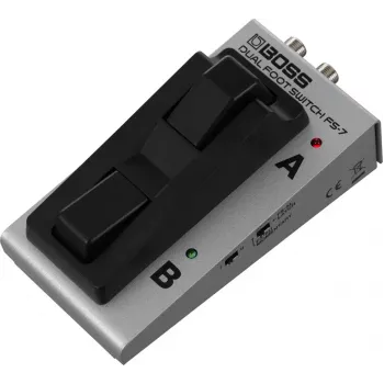 BOSS FS-7 pedal footswitch duplo, preto/prateado