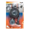Conjunto de escovas de arame com prato de polir kwb 597500