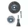 Conjunto de escovas de arame com prato de polir kwb 597500