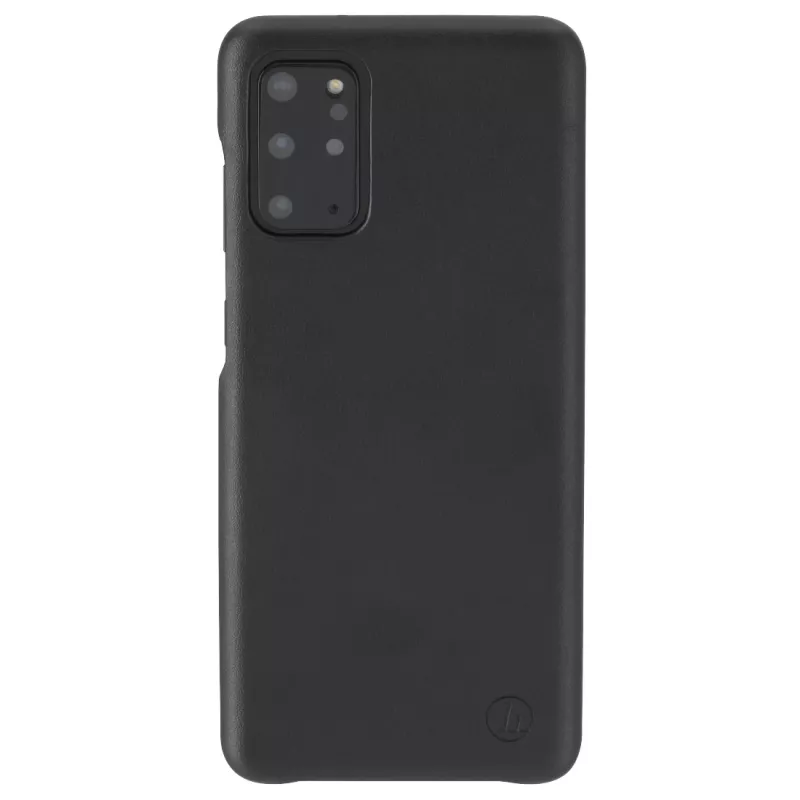 Hama Essential Line Finest Sense capa traseira para Samsung Galaxy S20+ / S20+ 5G, pele sintética, preto