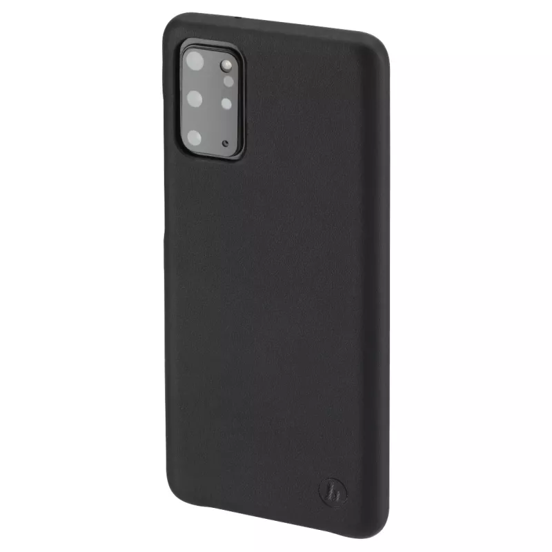 Hama Essential Line Finest Sense capa traseira para Samsung Galaxy S20+ / S20+ 5G, pele sintética, preto