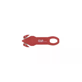 Cortador de película Wedo vermelho Wedo 44 mm de largura 132 mm de comprimento 4 mm de espessura