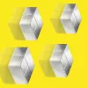 Ímã para trabalhos manuais quadrado Sigel BA705 neodímio prateado 20x20x10mm