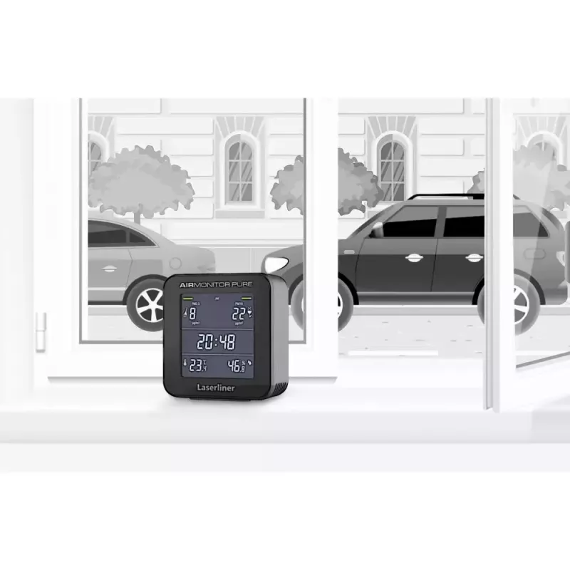 Laserliner AirMonitor PURE preto intervalo de temperatura -9,9 a 50 °C