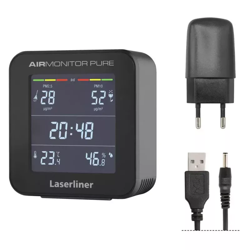 Laserliner AirMonitor PURE preto intervalo de temperatura -9,9 a 50 °C
