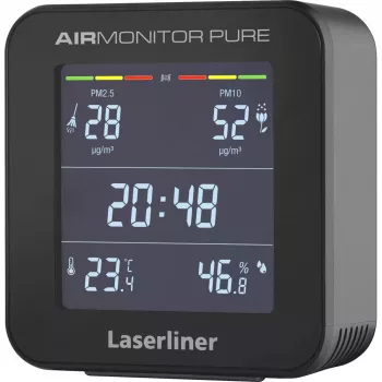 Laserliner AirMonitor PURE preto intervalo de temperatura -9,9 a 50 °C