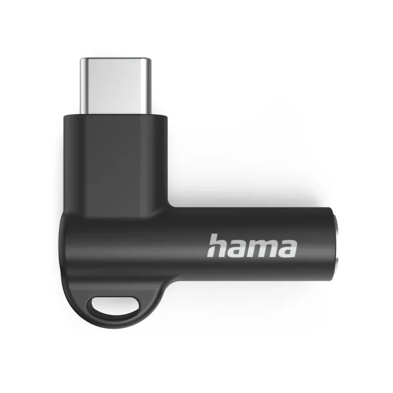 Hama 00201701 adaptador de cabo USB-C 3,5 mm preto