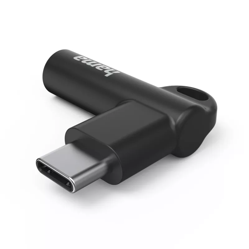 Hama 00201701 adaptador de cabo USB-C 3,5 mm preto