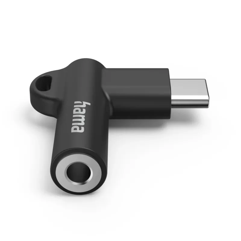 Hama 00201701 adaptador de cabo USB-C 3,5 mm preto