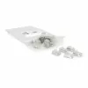 ACT CAT6A pass-through conector modular RJ45 blindado contactos dourados prateado transparente