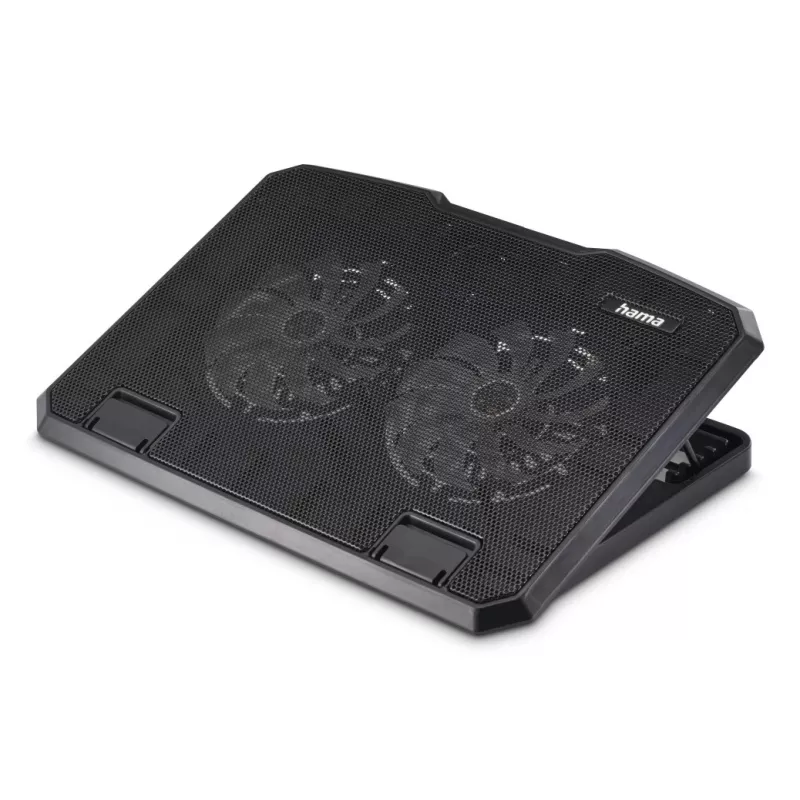 Base de refrigeração para portátil Hama preta metal 39,6 cm (15,6 polegadas)