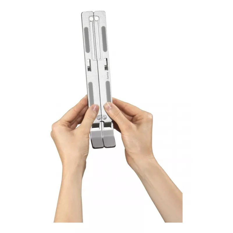 Suporte para portátil Hama alumínio prateado 39,6 cm (15,6 polegadas)