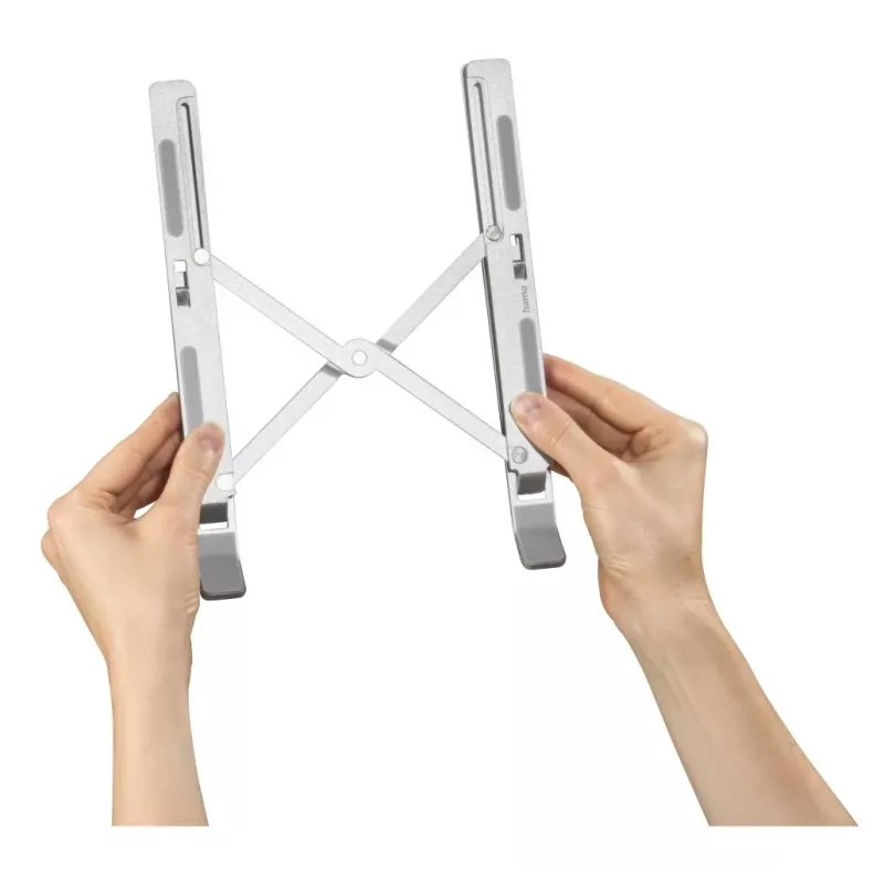 Suporte para portátil Hama alumínio prateado 39,6 cm (15,6 polegadas)