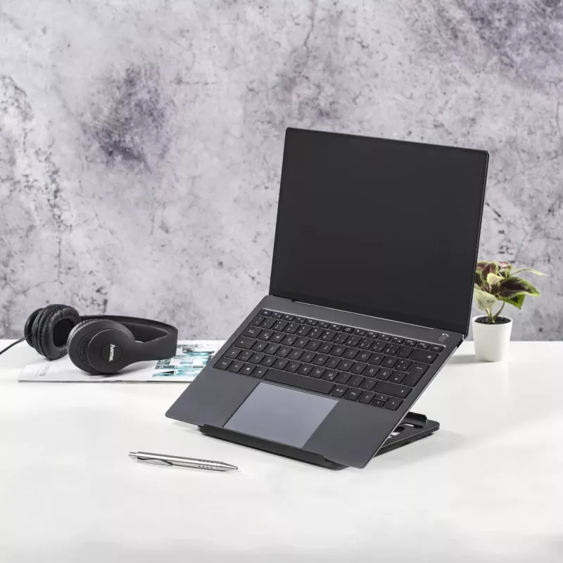 Suporte para portátil Hama Rotation preto 39,6 cm (15,6 polegadas)