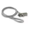 Hama Light cadeado para portátil, combinação de 4 dígitos, aço carbono, prateado