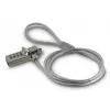 Hama Light cadeado para portátil, combinação de 4 dígitos, aço carbono, prateado