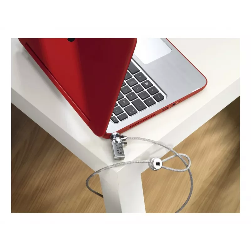 Hama Light cadeado para portátil, combinação de 4 dígitos, aço carbono, prateado