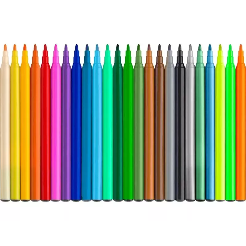 Marcador de feltro Faber-Castell 554222 multicolor 24 unid.