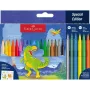 Marcador de feltro Faber-Castell 554222 multicolor 24 unid.